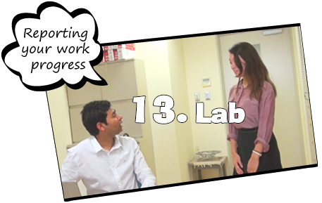 13. Lab / Reporting your work progress